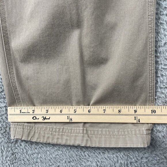 Duluth Trading Co Carpenter Pants Mens 40x34 Twill Relaxed Fit Khaki - Picture 6 of 8
